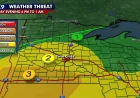 National Weather Service reports short rope tornado southwest of Mankato — Tornado Near Me