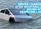 Police Arrest Driver After Tesla Cybertruck Enters Grapevine Lake