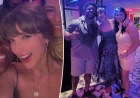 Taylor Swift Wears Celebrity Blue Zimmermann Look at Greece Wedding