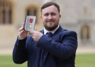 Luke Littler Mbe collected from Prince William at Windsor Castle