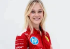 Alba Larsen Unveils Light Blue Montreal Helmet for Canadian GP