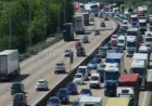 M25 crash leaves 8-mile queues between J24 and J25
