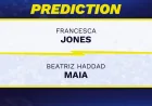 Francesca Jones Opens as 57% Favorite Over Beatriz Haddad Maia