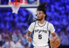 Stephon Castle Earns 5 First-Place Spurs Castle Votes in Defensive Nod
