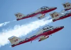 Snowbirds Montreal Fly Over Bell Centre at 6:15 p.m.