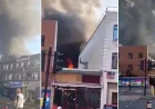 Fire crews mobilise at Kosher Kingdom during Golders Green Fire