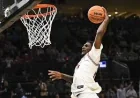Meleek Thomas waits as Billy Richmond returns to Arkansas