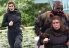 Vanessa Kirby films Liminal in New York with brown hair