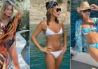 Amanda Holden Shares St Tropez Plum String Bikini Photo