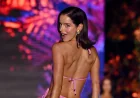 Maura Higgins Walks Sports Illustrated Miami Runway in Hot-Pink Bikini