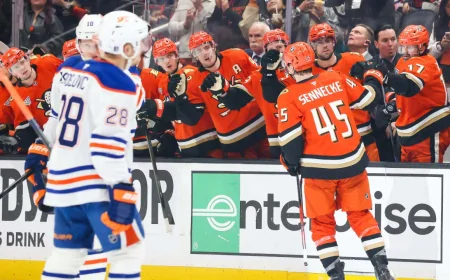 Beckett Sennecke Faces Goal Question Against the Edmonton Oilers on April 28