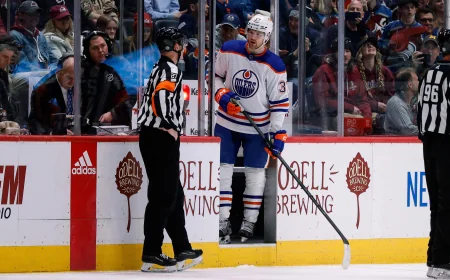 Chris Kreider Hit on Leon Draisaitl Draws No Penalty in Game 5