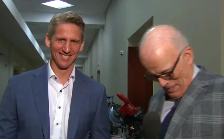 Ryan Nugent Hopkins Crashes Knoblauch Interview Before Game 6
