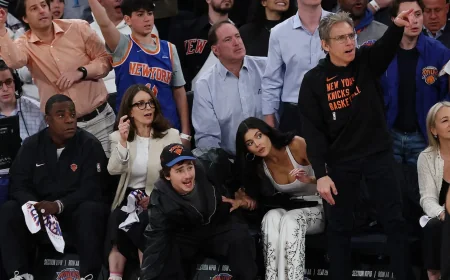 Kylie Jenner Seated Beside Timothée Chalamet at Knicks-Hawks Game