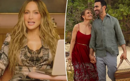 Jennifer Lopez and Brett Goldstein launch Office Romance trailer