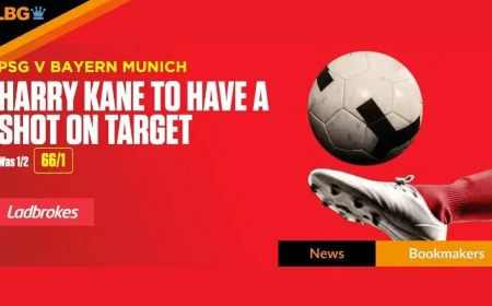 Ladbrokes lifts Harry Kane to 66/1 for shot on target