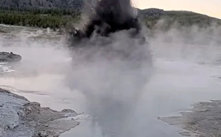 Yellowstone Explosion: Black Diamond Pool erupts twice in 2 days