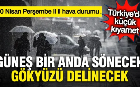 Meteoroloji 25 il için uyardı, Yarınki Hava Durumu değişti