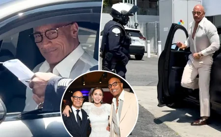 Dwayne Johnson Police Traffic Stop Follows Hollywood Ceremony