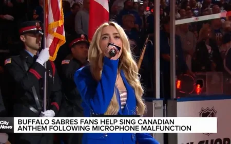 Sabres De Buffalo Fans Lift O Canada With Buffalo Singer