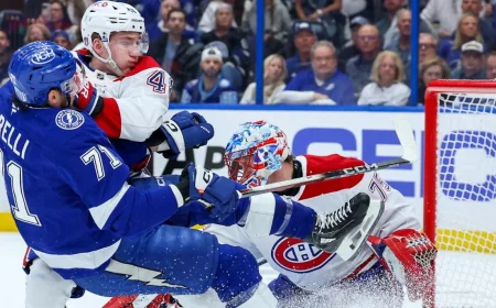Hutson Lifts Canadiens Past Lightning 3-2 in Game 3