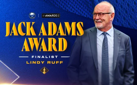 Rasmus Dahlin, Lindy Ruff Lands Jack Adams Finalist Spot