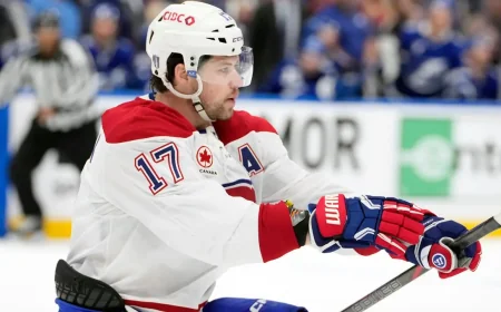 Anderson Canadien Drives Canadiens to 3-2 Lead Over Lightning