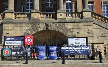 Ipswich Lights Old Customs House Blue and White Ahead of QPR — Championship Standings