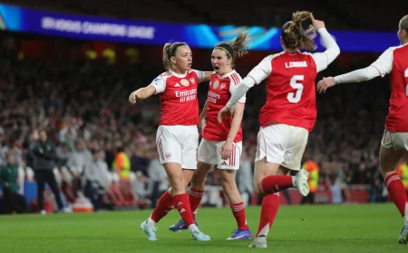 Arsenal Carry 2-1 Lead Into Lyon Vs Arsenal Second Leg