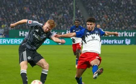 Burkardt Returns as Eintracht Frankfurt Vs Hamburg Starts 0:0