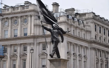 Banksy Statue Stays Put in Waterloo Place — London News