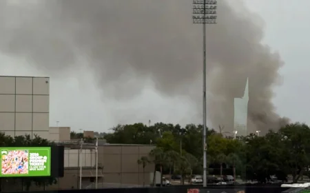 Crews Battle Usf Fire Near St. Petersburg Campus
