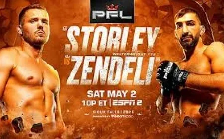 Storley vs. Zendeli Headlines Pfl Sioux Falls at Sanford Pentagon