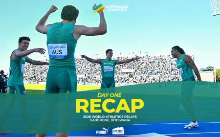 Australia's Men's 4x400m runs 2:57.30 at World Relays 2026