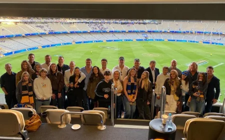 Chris Judd Leads West Coast Eagles 2006 Reunion at Optus Stadium