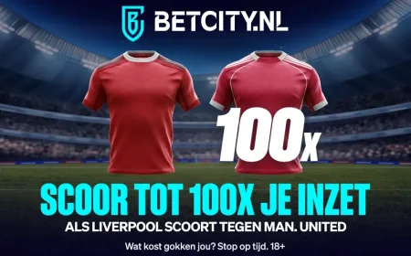 BetCity boosts Senne Lammens Liverpool goal bet against Manchester United