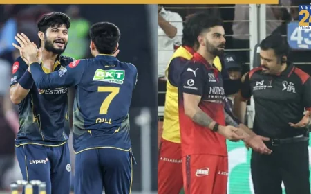 Arshad Khan Leads Gujarat Titans Past RCB by 4 Wickets