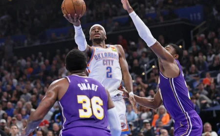 Lakers, Thunder Open Series Tuesday on Nba Schedule Today