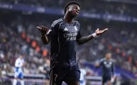 Vinicius Junior Double Delays Barca in Espanyol Vs Real Madrid Standings