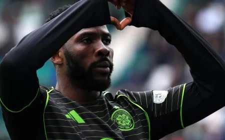 Iheanacho Wins It as Celtic Level Hearts in Prem Table