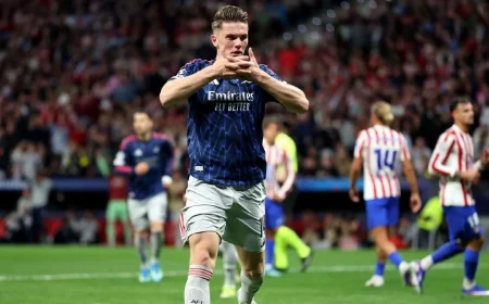 Makkelie Overturns Eze Kick as Atlético Madrid Hold Arsenal 1-1