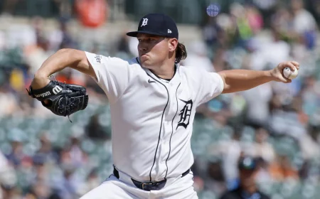 Tyler Holton to Start as Tigers Game Ends Against Rangers