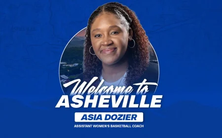 Asia Dozier Takes Charge as UNC Asheville Women’s Basketball Assistant Coach