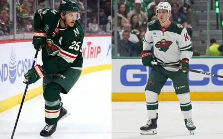 Nathan Mackinnon leads Wild into Game 1 without Brodin