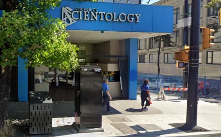 Police arrest teen after crowd gathers at Vancouver News Church of Scientology