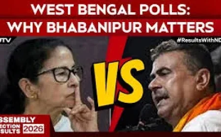 TMC leads in Bhabanipur trend update involving Suvendu Adhikari