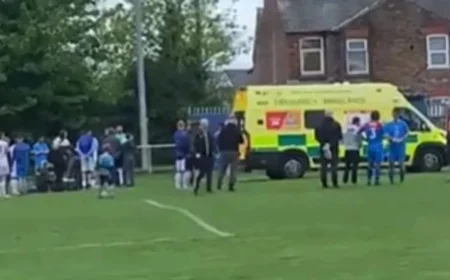 Stephen Ireland Injury Halts Wythenshawe Vets Final After Ambulance Call