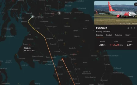 Jet2 LS190 declares emergency on approach to Glasgow Airport