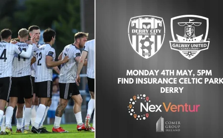 Galway United Face Derry City Fc In Monday Night League Test