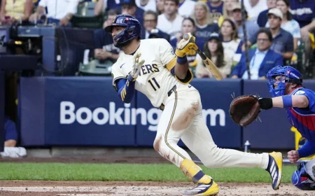 Jackson Chourio Activation Delayed After Left Ankle Foul Ball